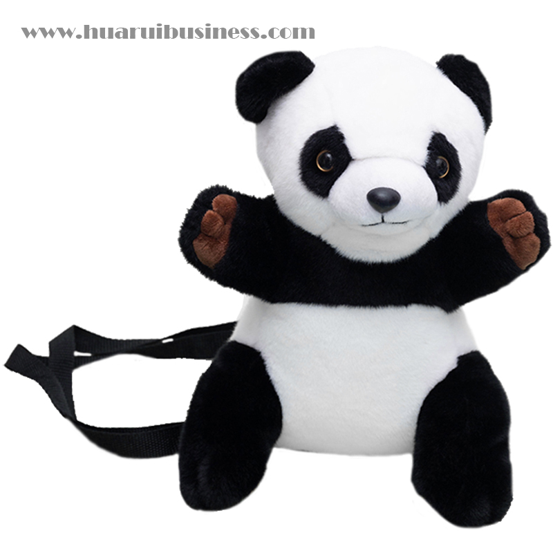 plyšový baťoh pandy, taška na rameno
